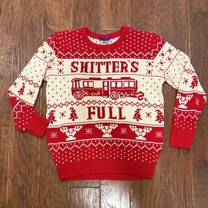 🎄🎅🏻, EUC Christmas Vacation Red and Cream Crewneck Sweater